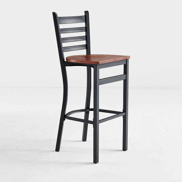Restaurant Bar Stool (B-59) - Wood