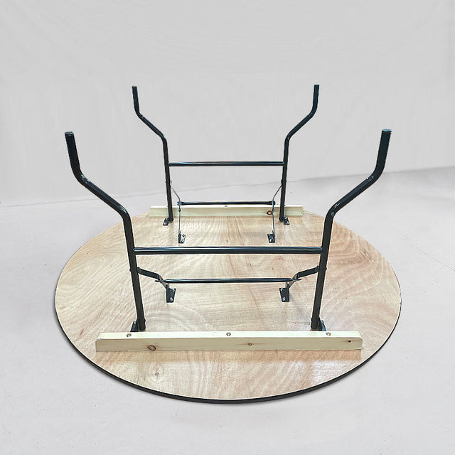 Round Folding Banquet Table (BTW-60) - Heavy Duty Russian Birchwood