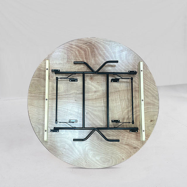 Round Folding Banquet Table (BTW-60) - Heavy Duty Russian Birchwood