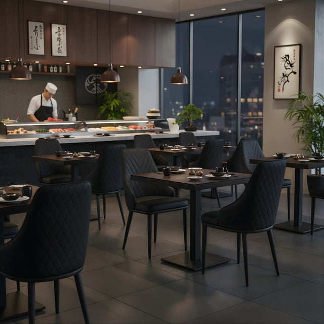 Restaurant Chair (C-62) - Black