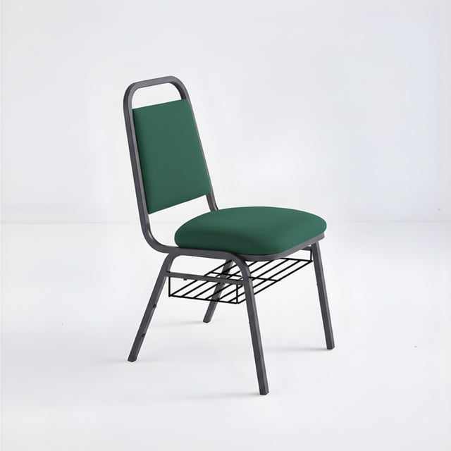 Stacking Church Chair (CECC-10) - Green Fabric