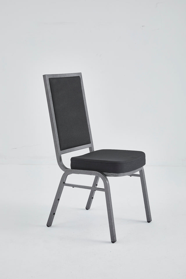 Banquet Stacking Chair (CS-35) - Black Fabric