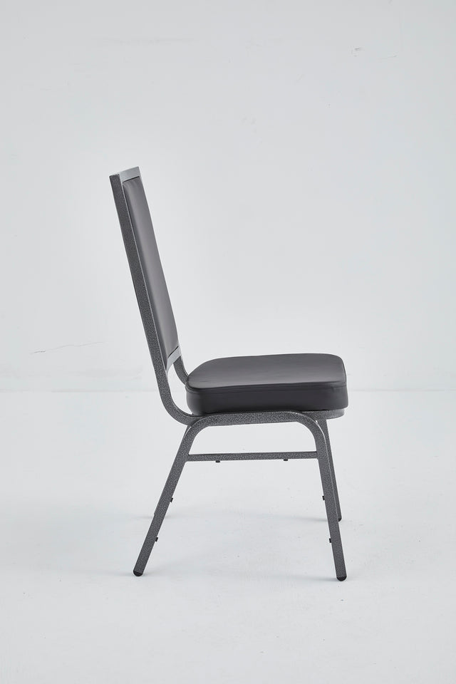 Banquet Stacking Chair (CS-35) - Black Vinyl