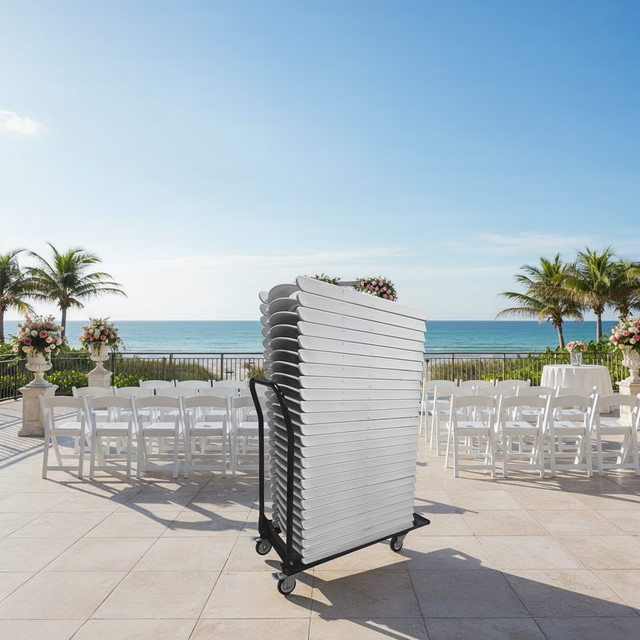 Folding Ceremony Chair (CFD-37) - White