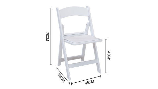 Folding chair - white - direct chairs - foldable chair