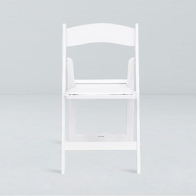 Folding chair - white - direct chairs front