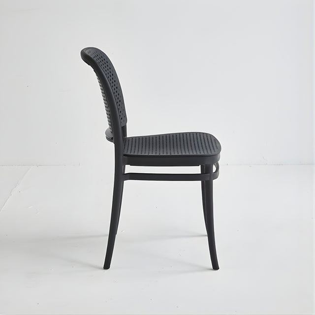 Stacking Restaurant Patio Chair (PC-130) - Black