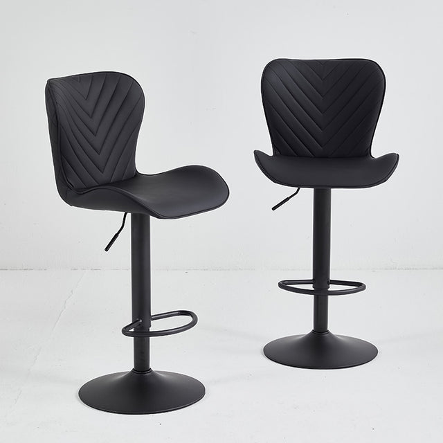 Black restaurant chair B-62-BLA with swivel seat