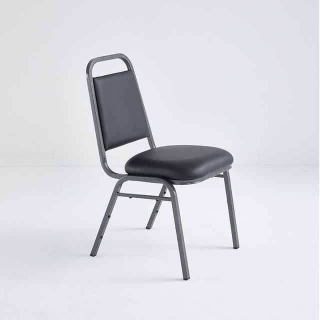 Stacking chair (CE-10) - Black Vinyl