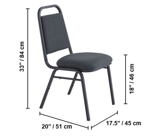 Black Stacking chairs - Direct Chairs dimensions