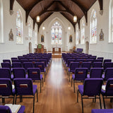 Church Chair (CC-53) - Purple Fabric