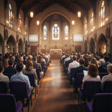 Church Chair (CC-53) - Purple Fabric