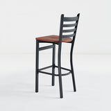 Restaurant Bar Stool (B-59) - Wood