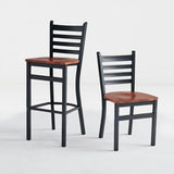Restaurant Bar Stool (B-59) - Wood