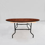 Round Folding Banquet Table (BTW-60) - Heavy Duty Russian Birchwood