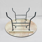 Round Folding Banquet Table (BTW-60) - Heavy Duty Russian Birchwood