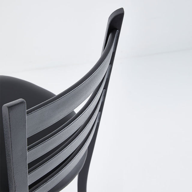 Restaurant Bar Stool (B-59) - Black Vinyl