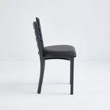 Restaurant Chair (C-59) - Black Vinyl
