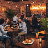 Restaurant Chair (C-59) - Black Vinyl