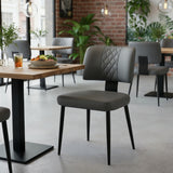 Restaurant Chair (C-63) - Gray