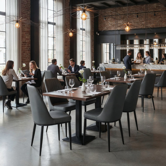 Restaurant Chair (C-64) - Gray