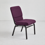 Church Chair (CC-53) - Plum Fabric