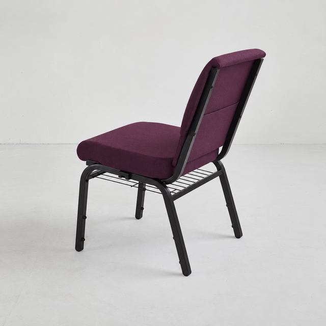 Church Chair (CC-53) - Plum Fabric