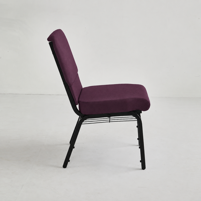 Church Chair (CC-53) - Plum Fabric