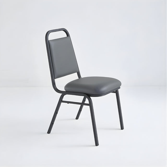 Stacking Chair (CE-10) - Gray Vinyl