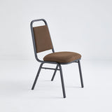 Stacking Chair (CE-10) - Brown Fabric