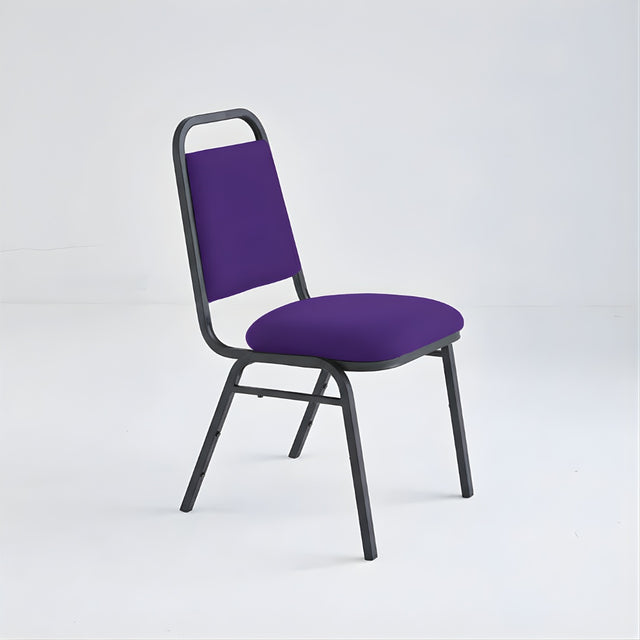 Stacking Chair (CE-10) - Purple Fabric