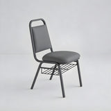 Stacking Church Chair (CECC-10) - Gray Vinyl