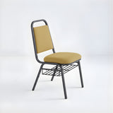 Stacking Church Chair (CECC-10) - Gold Fabric
