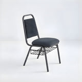 Stacking Church Chair (CECC-10) - Gray Fabric