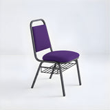 Stacking Church Chair (CECC-10) - Purple Fabric