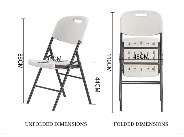 Folding Chair (CFD-38) - Gray