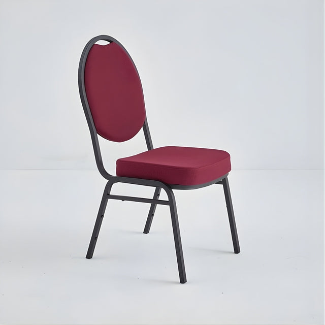 Banquet Stacking Chair (CS-25) - Burgundy Fabric
