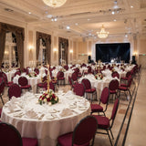 Banquet Stacking Chair (CS-25) - Burgundy Fabric