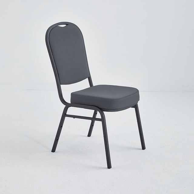 Stacking Chair (CS-30) - Gray Vinyl