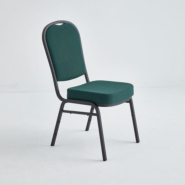 Stacking Chair (CS-30) - Green Fabric