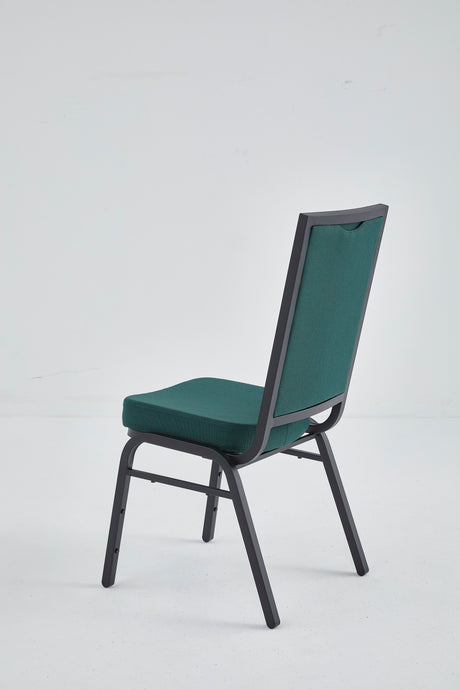 Banquet Stacking Chair (CS-35) - Green Fabric