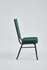 Banquet Stacking Chair (CS-35) - Green Fabric