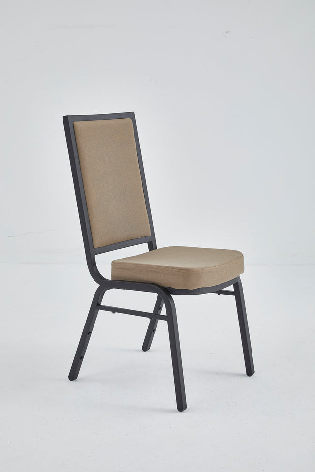 Banquet Stacking Chair (CS-35) - Khaki Fabric