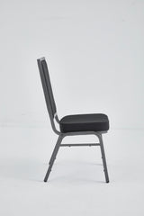 Banquet Stacking Chair (CS-35) - Black Fabric