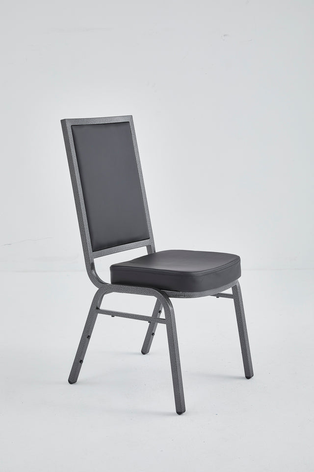 Banquet Stacking Chair (CS-35) - Black Vinyl