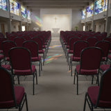 Stacking Church Chair (CSCC-30) - Green Fabric