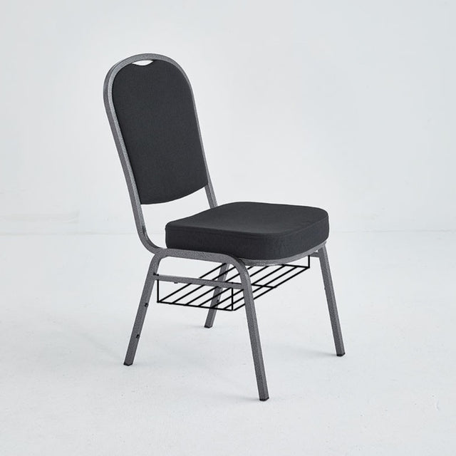 Stacking Church Chair (CSCC-30) - Black Fabric
