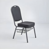 Stacking Church Chair (CSCC-30) - Black Vinyl