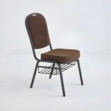Stacking Church Chair (CSCC-30) - Brown Fabric