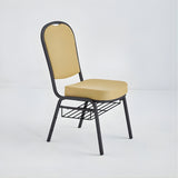 Stacking Church Chair (CSCC-30) - Gold Fabric